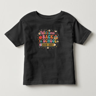 Groovy Welcome Back to School 2026-2027 Teacher Toddler T-Shirt