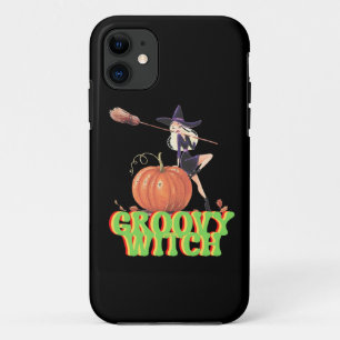 GROOVY WITCH funny Halloween witches iPhone 11 Case