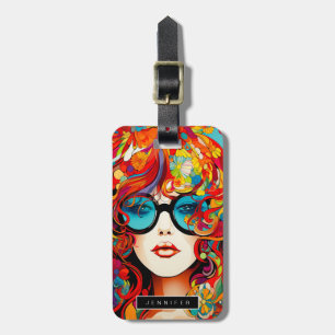 Groovy Woman Luggage Tags