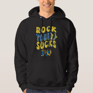 Groovy World Down Syndrome Day 2023 Rock Your Soc Hoodie