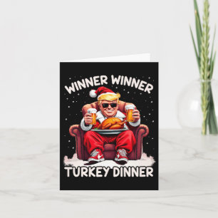 Groovy Xmas Trump Winner Winner Turkey Dinner Than Card