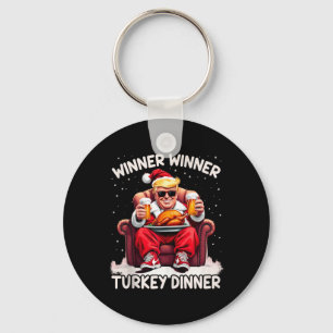 Groovy Xmas Trump Winner Winner Turkey Dinner Than Key Ring