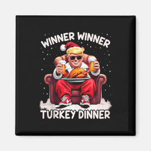 Groovy Xmas Trump Winner Winner Turkey Dinner Than Magnet