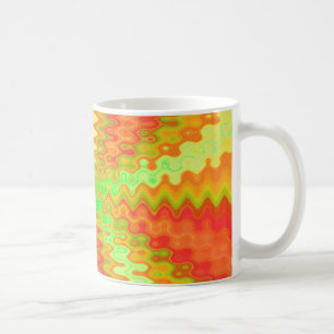 groovy yellow orange coffee mug
