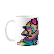 Groovy Yoga Bulldog: Funny Tie Dye Colours