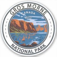 Gros Morne National Park Canada Travel Art Vintage