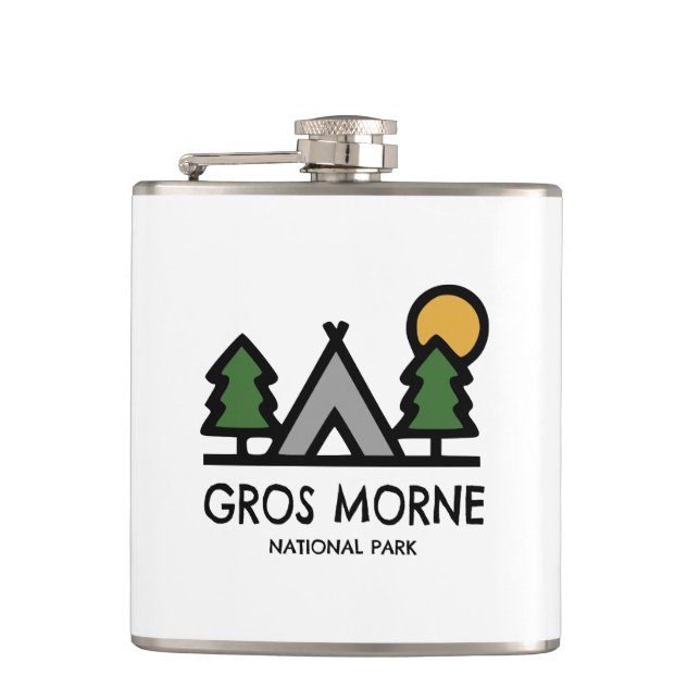 Gros Morne National Park Hip Flask (Front)