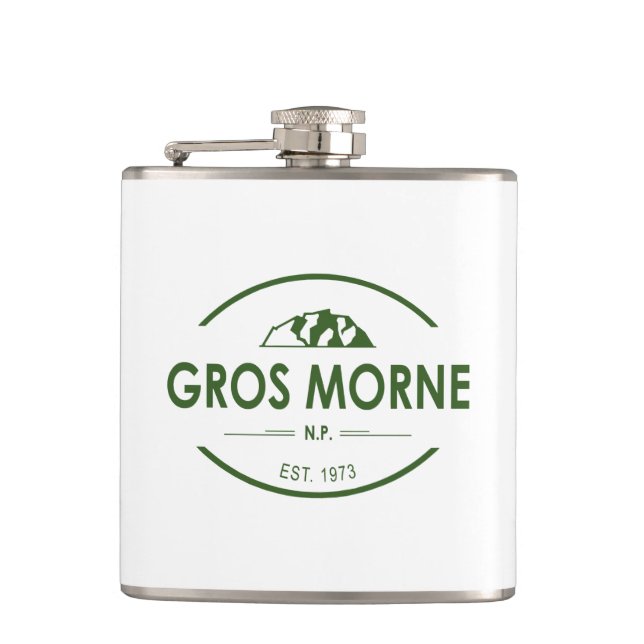 Gros Morne National Park Hip Flask (Front)
