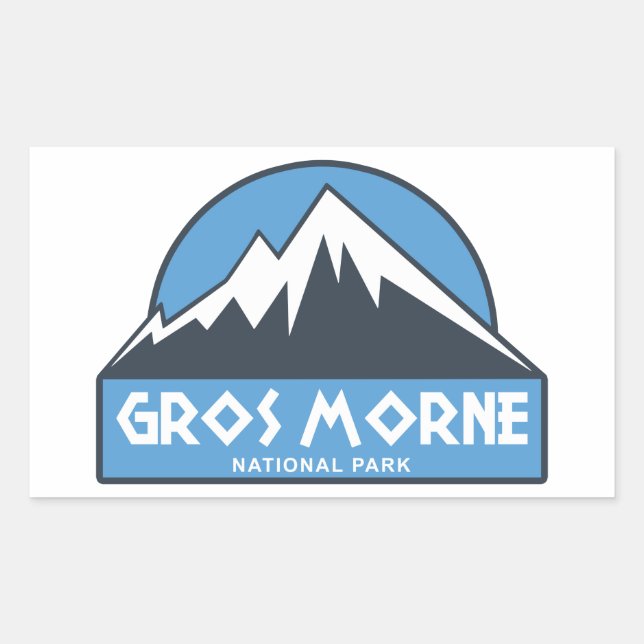 Gros Morne National Park Rectangular Sticker (Front)