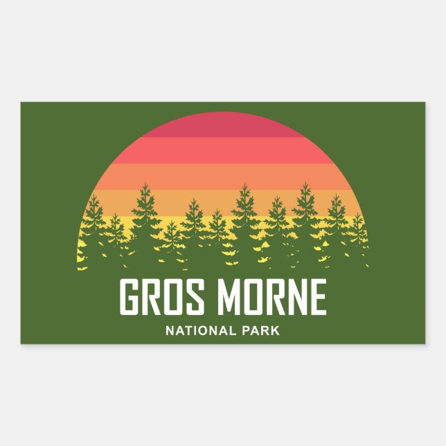 Gros Morne National Park Rectangular Sticker (Front)