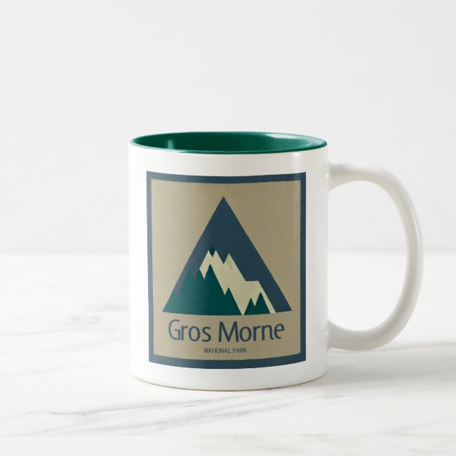 Gros Morne National Park Rustic Two-Tone Coffee Mug (Right)
