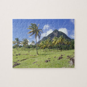 Gros Piton view along the historic trail in Jigsaw Puzzle
