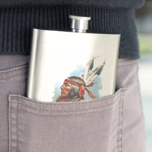 Gros Ventre Chief: Lean Wolf Hip Flask