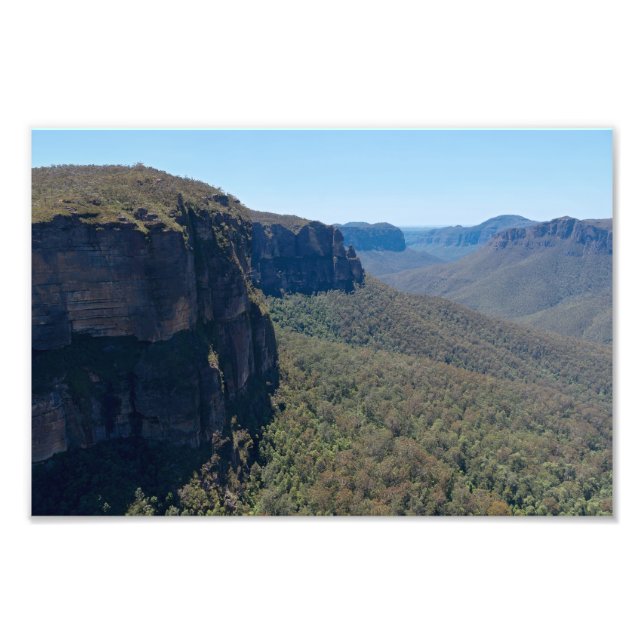 Grose Valley Landscape near Blackheath Photo Print (Front)