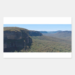 Grose Valley Landscape near Blackheath Rectangular Sticker