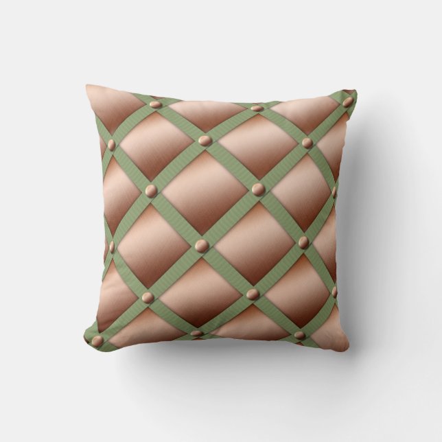 Grosgrain Ribbon and Satin Cushion (Front)