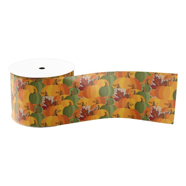 Grosgrain Ribbon-Autumn Harvest Grosgrain Ribbon (Spool)
