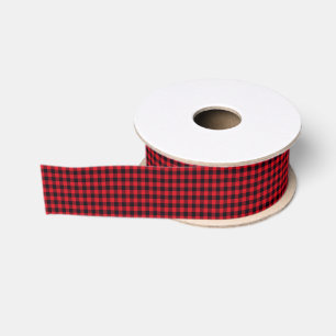 Grosgrain Ribbon-Buffalo Plaid Ribbon