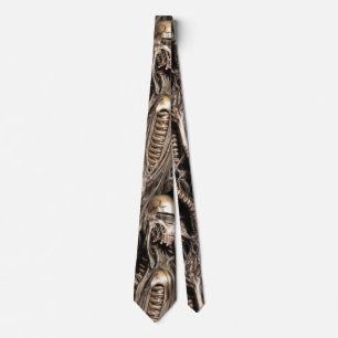 Gross Alien Biomatter Xenomorph Hive Structure Tie