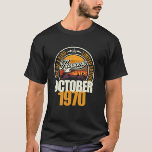 Großartig seit October 1970 55th Birthday Saying 5 T-Shirt