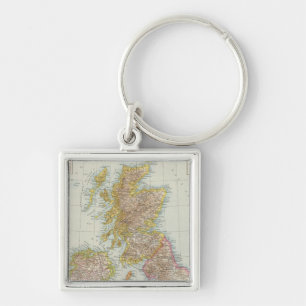 Grossbritannien, Irland - Map of UK, Ireland Key Ring