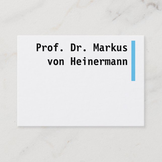 Große Businesscards Business Card (Front)