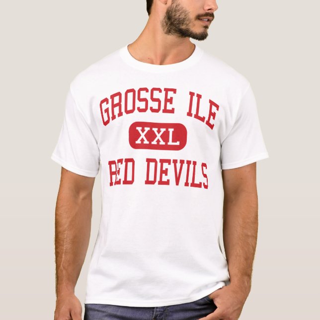 Grosse Ile - Red Devils - Middle - Grosse Ile T-Shirt (Front)