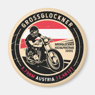 Grossglockner   Austria   Motorcycle Magnet
