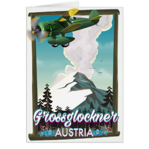 Grossglockner Mountain Austrian travel poster