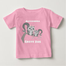 Grote zus aanpasbaar naam met eekhoorntjes baby t 