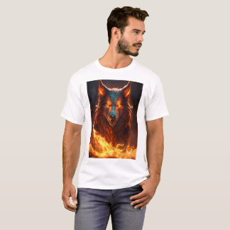 Grotesque Demonic Wolf T-Shirt Design