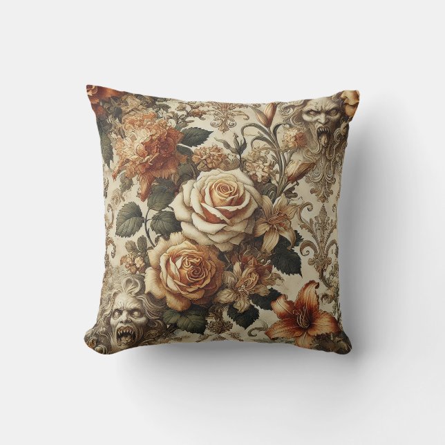 Grotesque Elegance – Gothic Victorian  Cushion (Front)