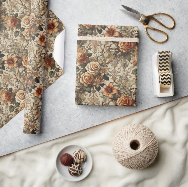 Grotesque Elegance – Gothic Victorian Wrapping Paper (Crafts)