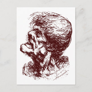 grotesque man 2 postcard