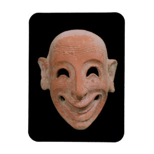 Grotesque mask, from Motya, 6th century BC (terrac Magnet