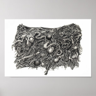 Grotesque Number 1, by Brian Benson, Poster
