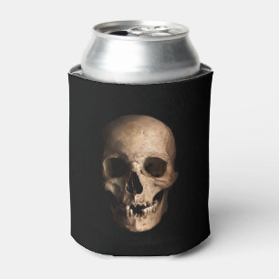 Grotesque skull with Head Split Open Can Cooler