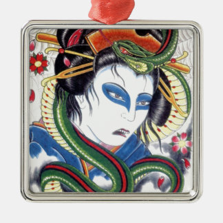 Grotesque & Snake Metal Ornament