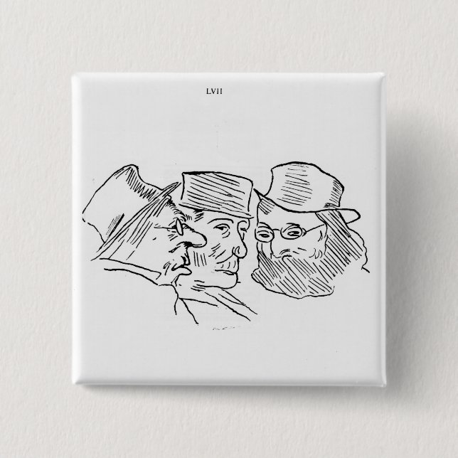 Grotesques 15 Cm Square Badge (Front)