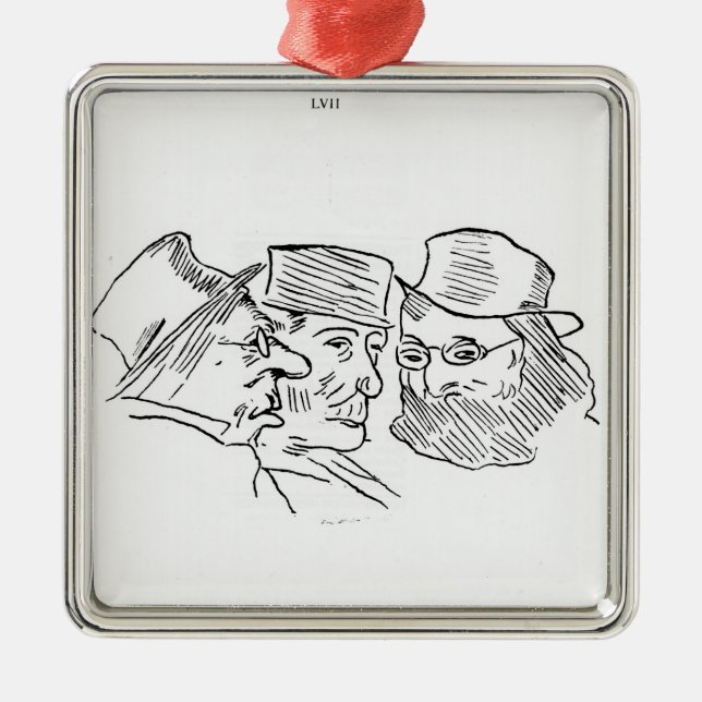 Grotesques Metal Tree Decoration (Front)