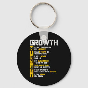 Groth Mindset Motivational Saying Inspirational Ro Key Ring