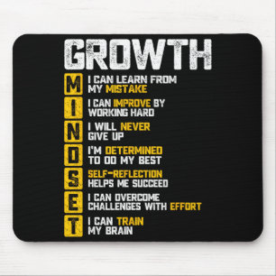 Groth Mindset Motivational Saying Inspirational Ro Mouse Pad