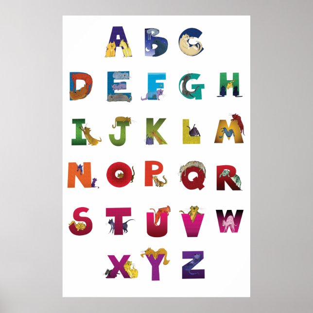 Grotke Alphabet Cats Poster (Front)
