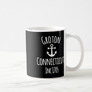 Groton Connecticut Sailing Boating Nautical Boat A Coffee Mug