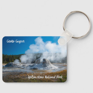 Grotto Geyser Yellowstone National Park Key Ring