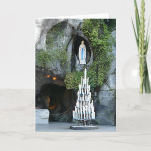 Grotto of Massabielle, Lourdes, France -  Card