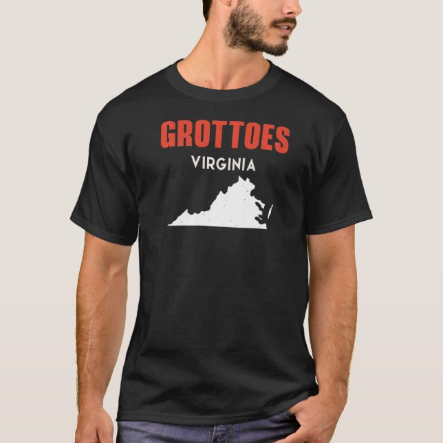 Grottoes Virginia USA State America Travel Virgini T-Shirt (Front)