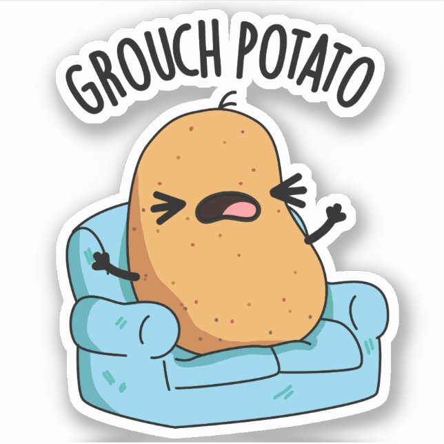 Grouch Potato Funny Veggie Puns  (Front)
