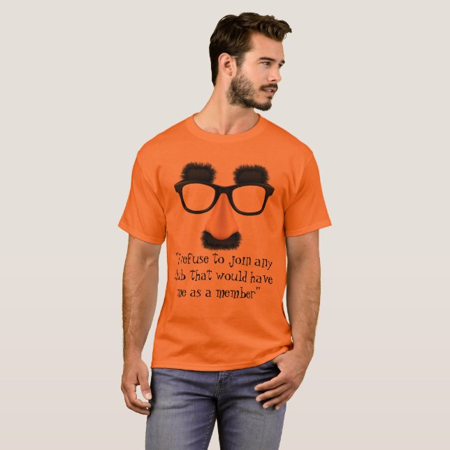 Groucho Marx Club T-Shirt - Groucho Glasses (Front Full)