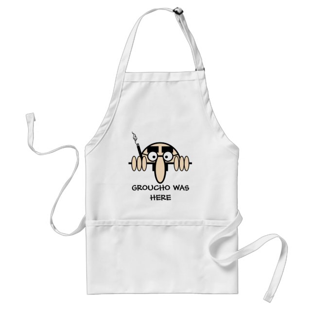 Groucho was here standard apron (Front)